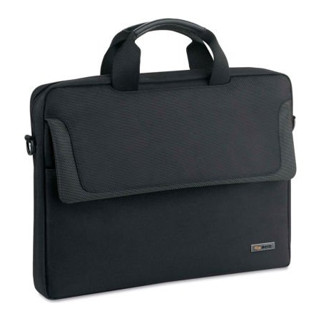 Solo Laptop Slim Brief, 15-3/4"x2"x11-3/4", Black (CLA116-4)
